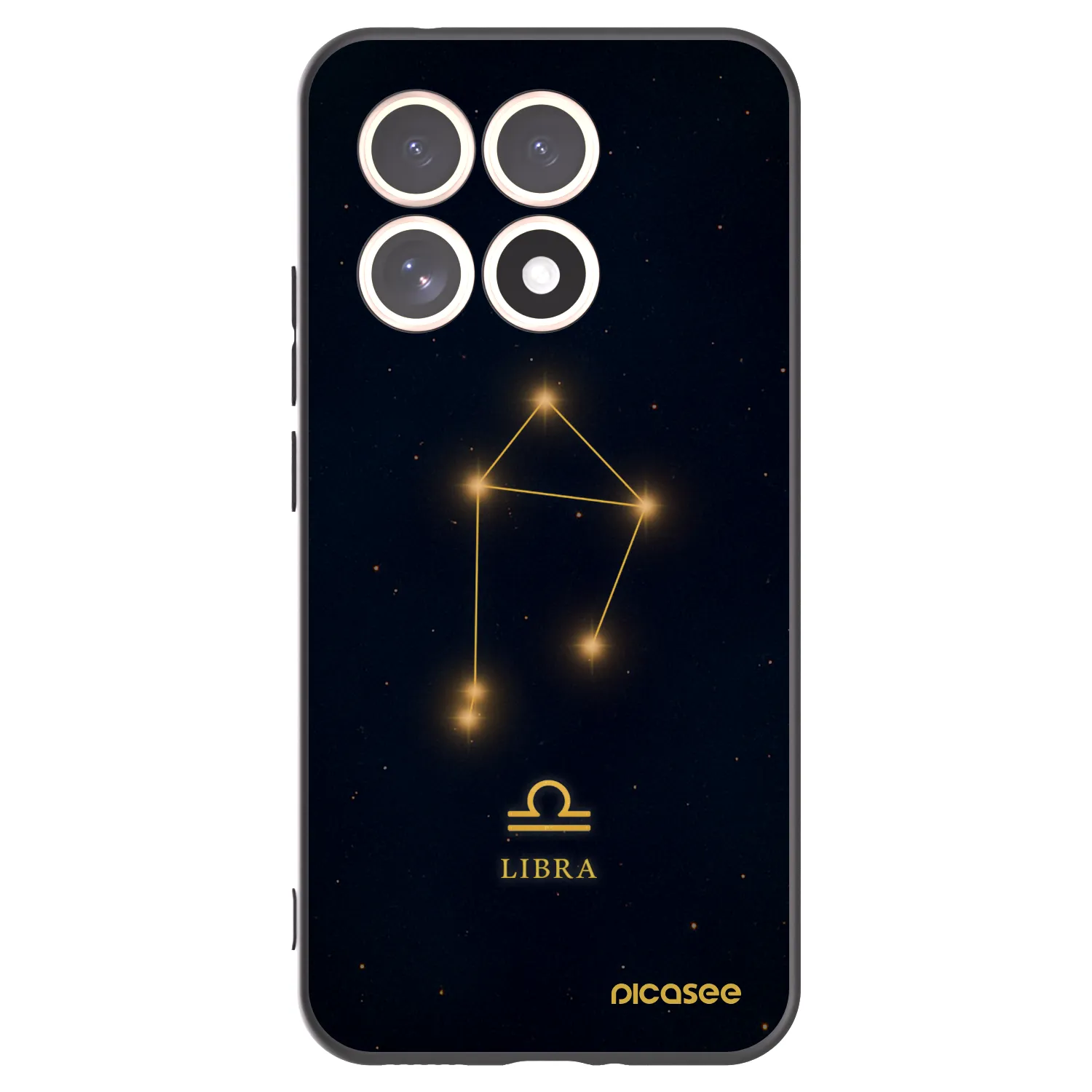 Picasee silikonowe czarne etui na Xiaomi 15T - LIBRA