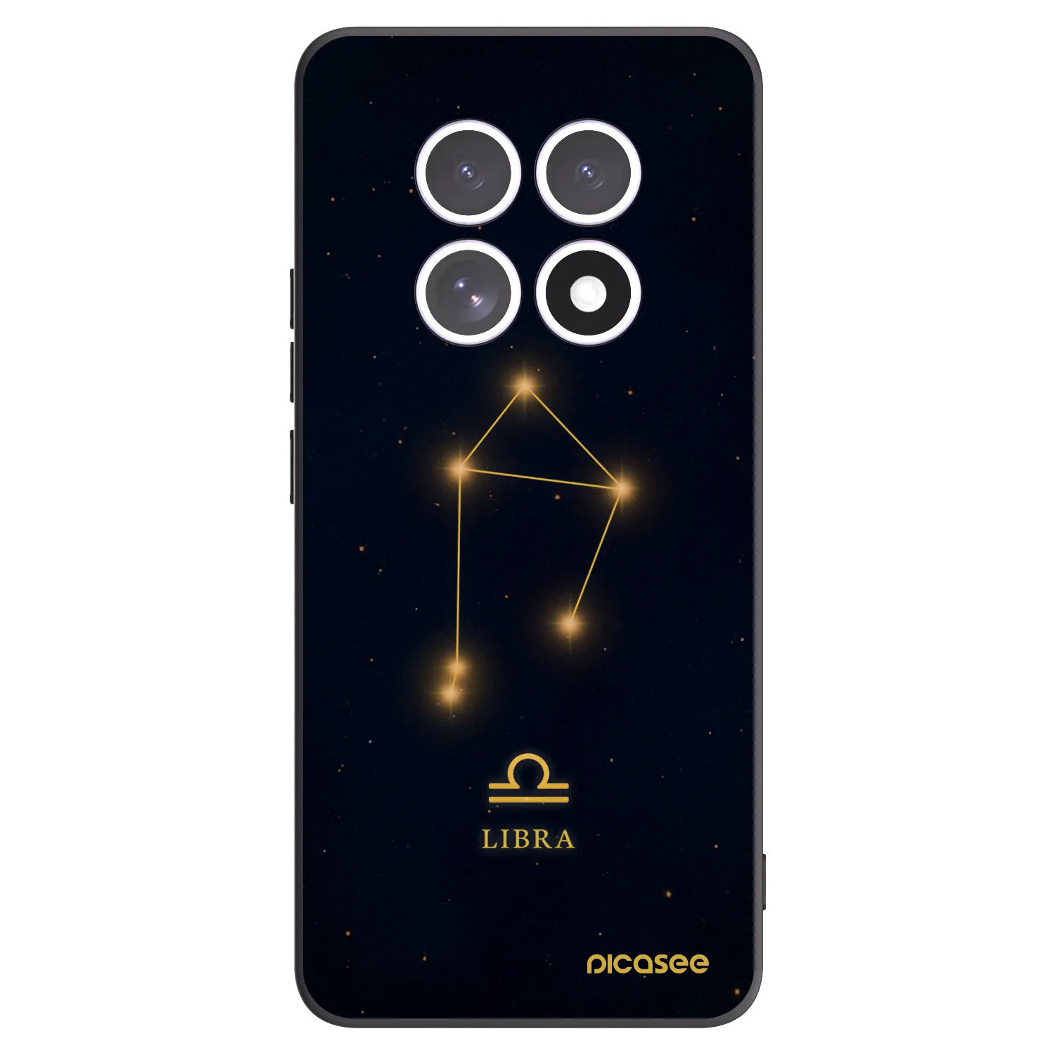 Picasee silikonowe czarne etui na Xiaomi Redmi Note 15 - LIBRA
