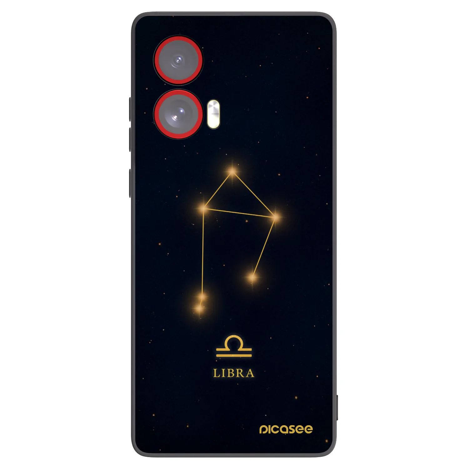 Picasee silikonowe czarne etui na Motorola Edge 50 Fusion - LIBRA