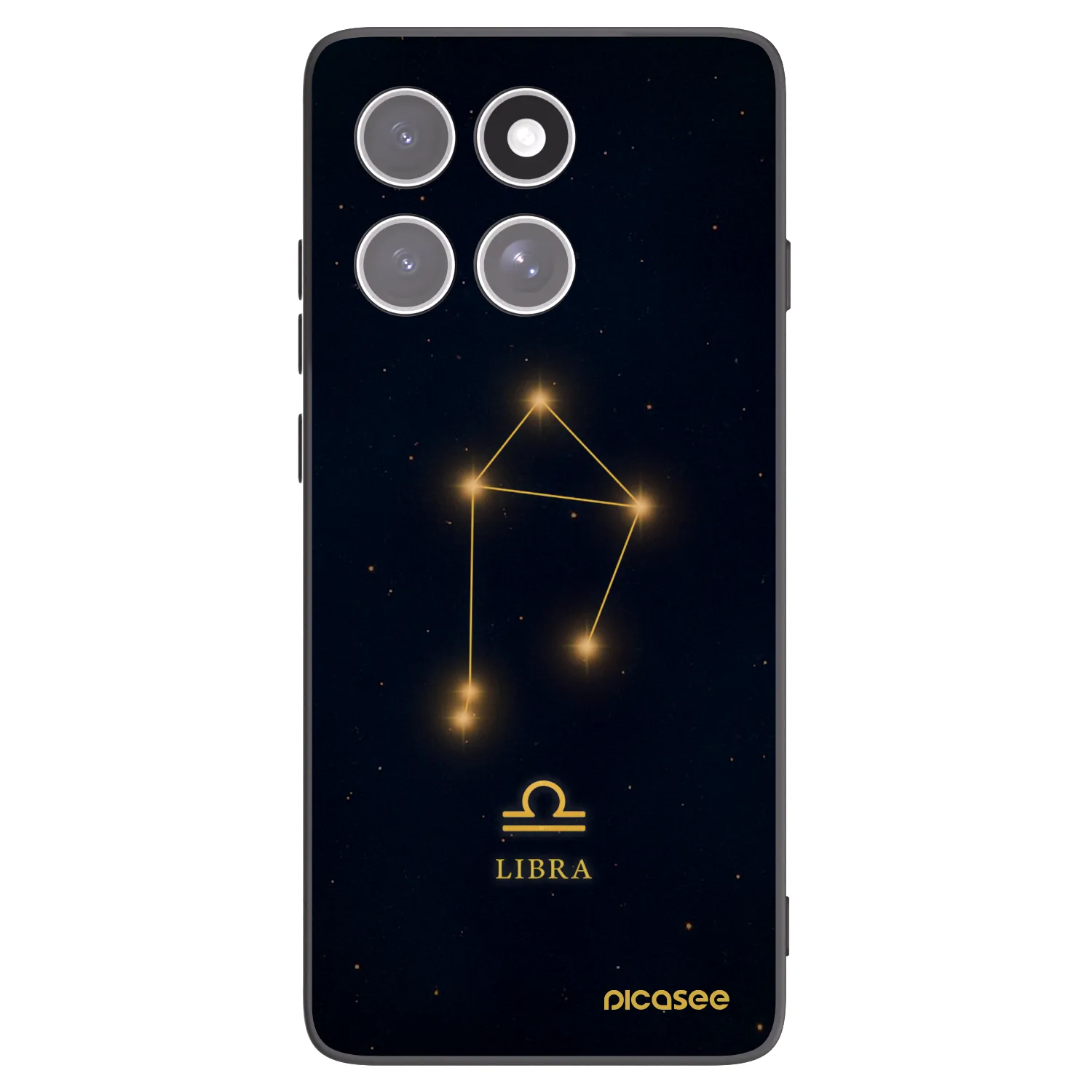 Picasee silikonowe czarne etui na Motorola Edge 60 Fusion - LIBRA
