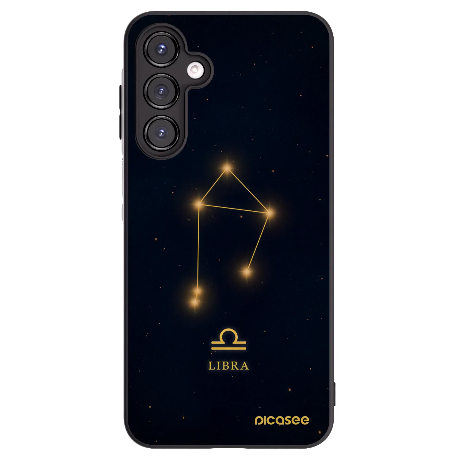 Picasee silikonowe czarne etui na Samsung Galaxy A16 4G - LIBRA