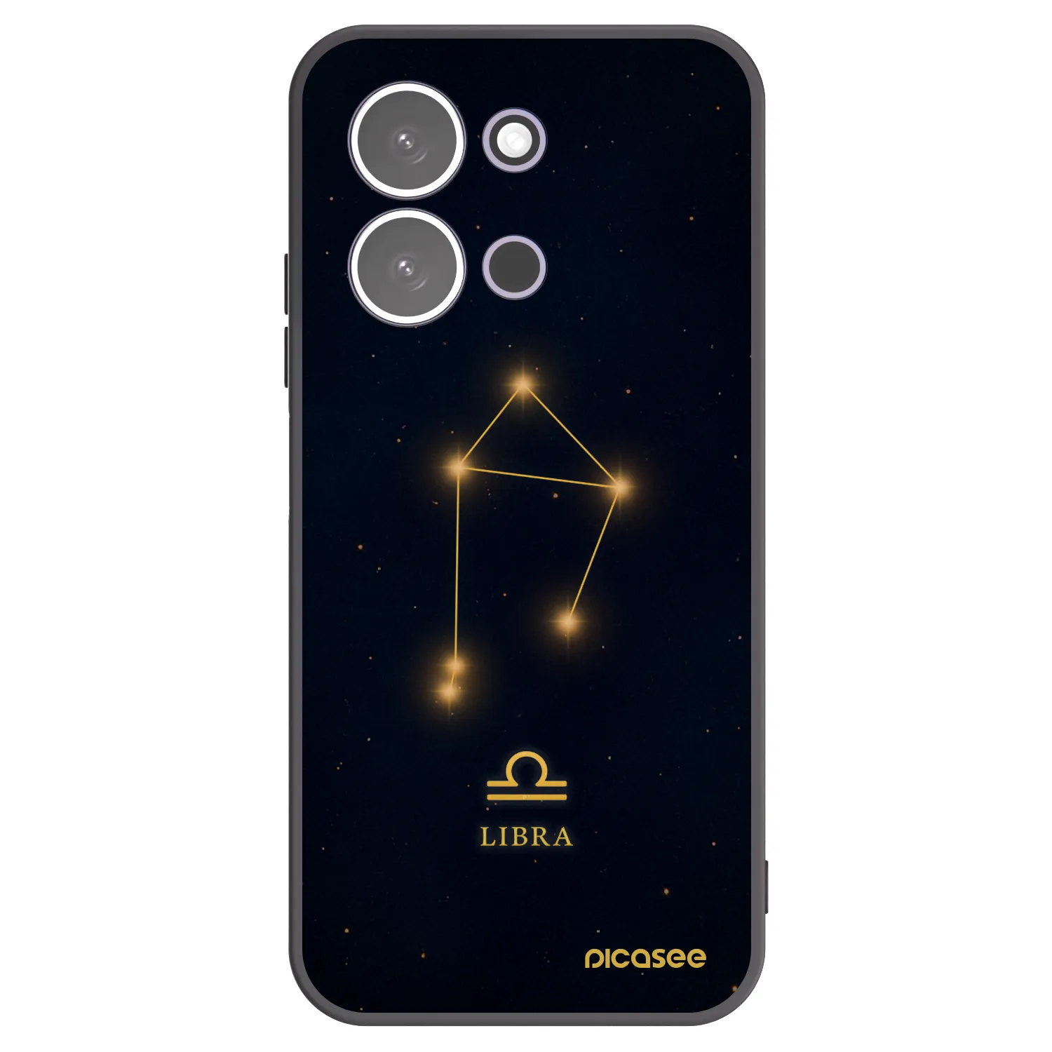 Picasee silikonowe czarne etui na Xiaomi Redmi 15C 5G - LIBRA