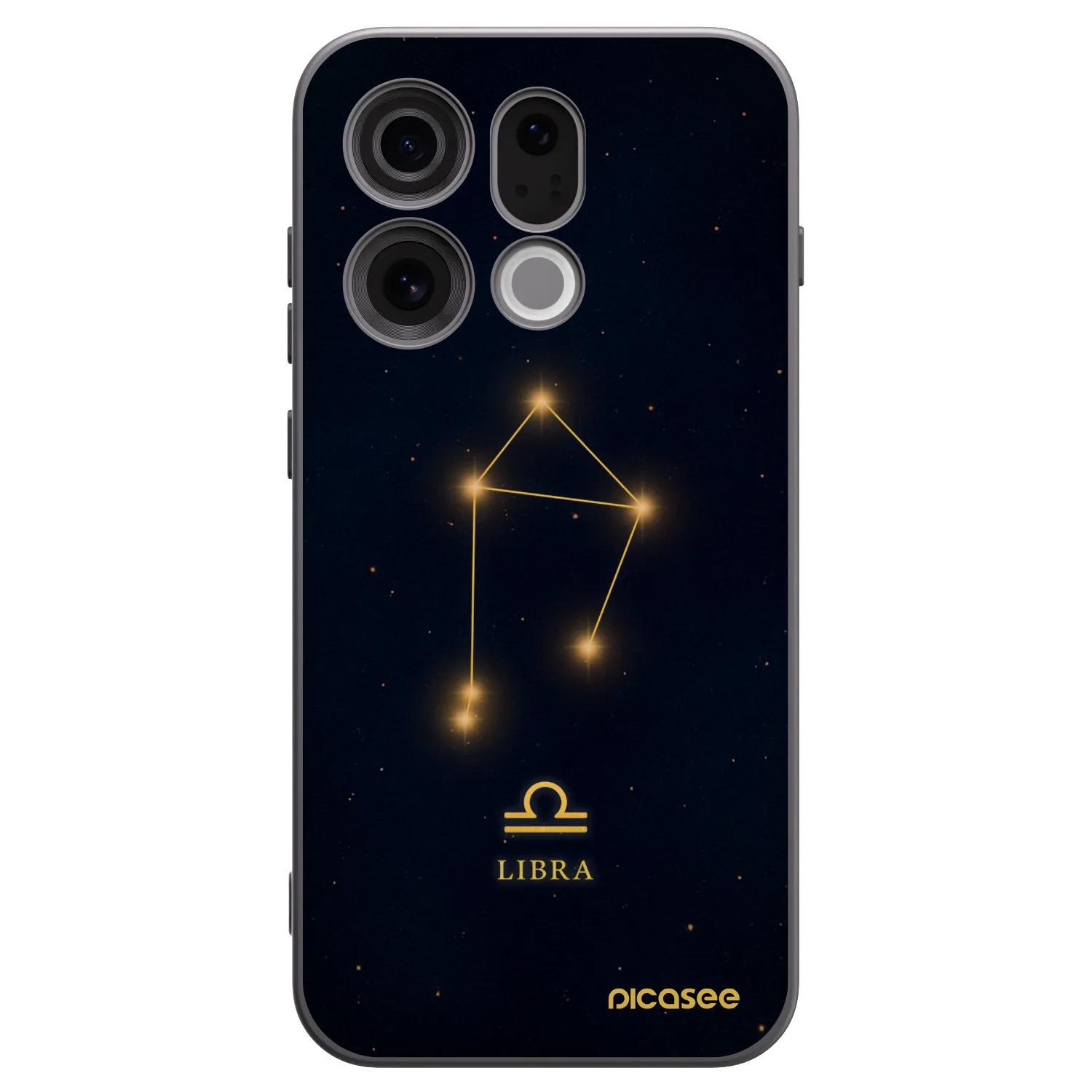 Picasee silikonowe czarne etui na OPPO Find X9 - LIBRA