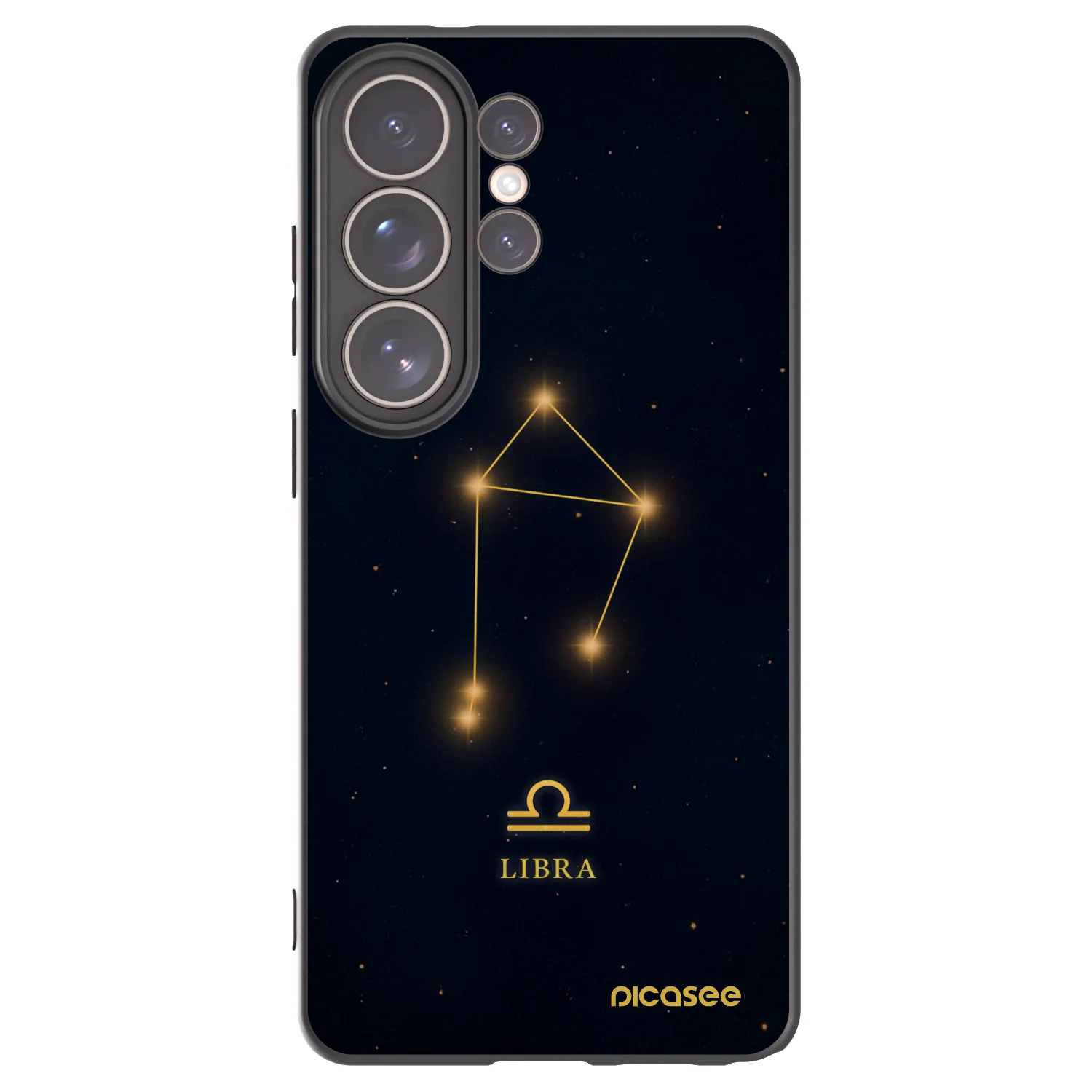 Picasee silikonowe czarne etui na Samsung Galaxy S26 Ultra - LIBRA