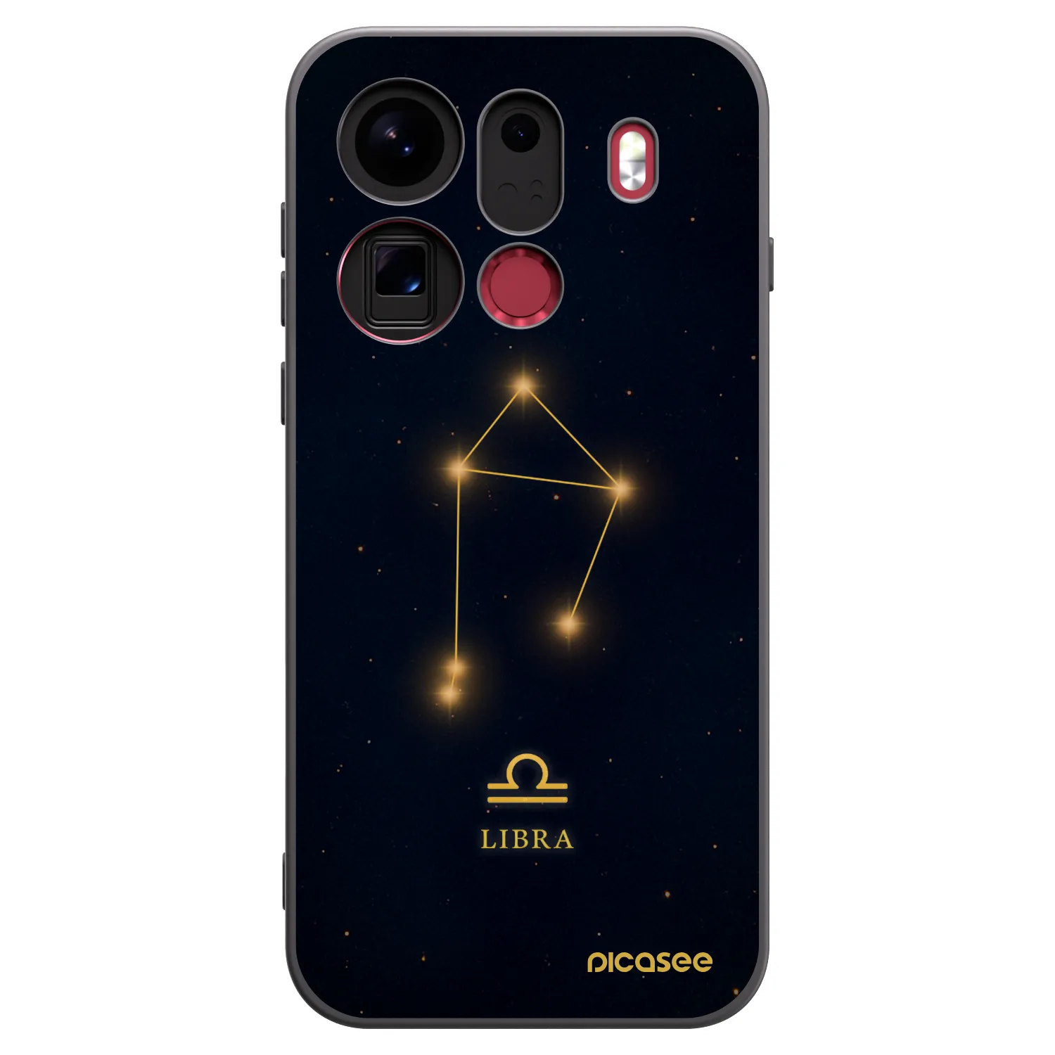 Picasee silikonowe czarne etui na OPPO Find X9 Pro - LIBRA