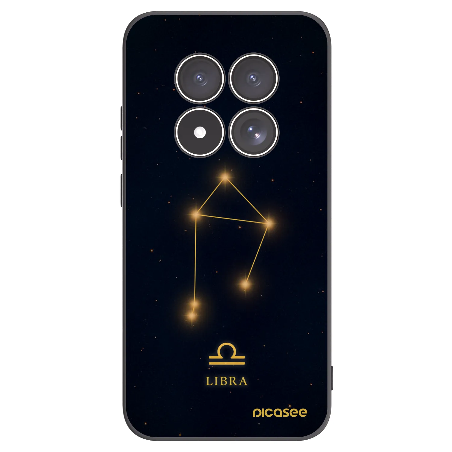 Picasee silikonowe czarne etui na Xiaomi Redmi Note 15 Pro 5G - LIBRA
