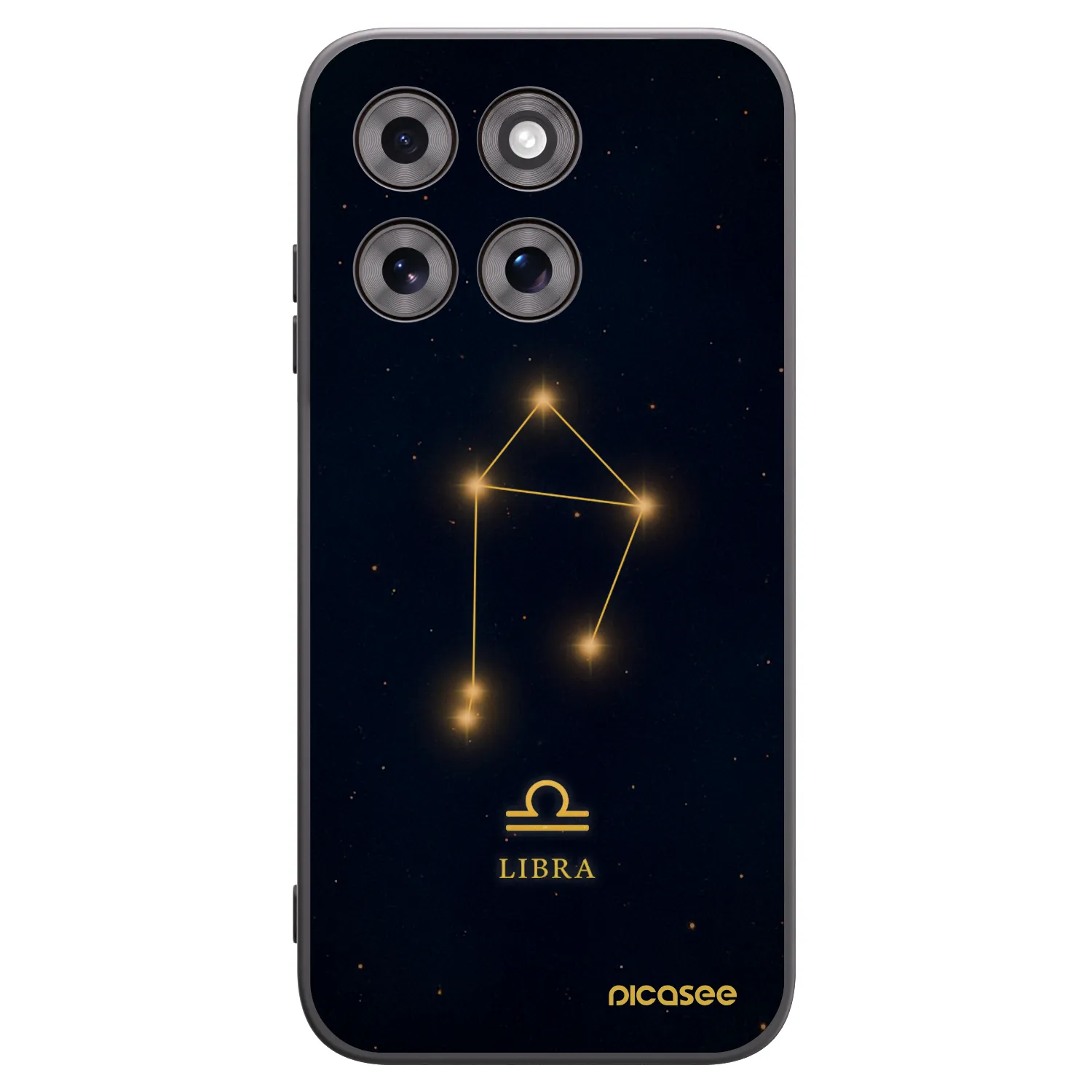 Picasee silikonowe czarne etui na Motorola Moto G77 - LIBRA