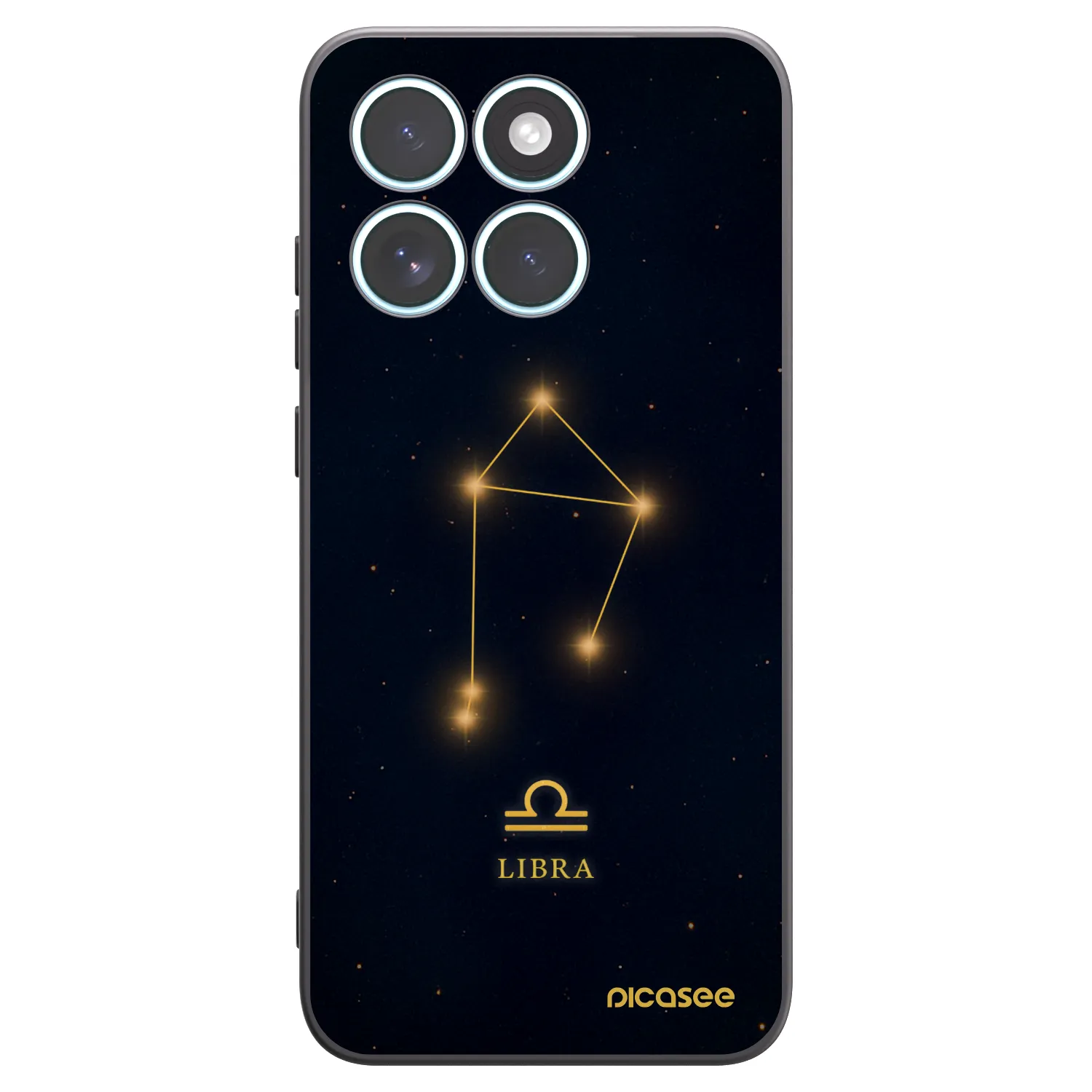 Picasee silikonowe czarne etui na Motorola Edge 70 Fusion - LIBRA