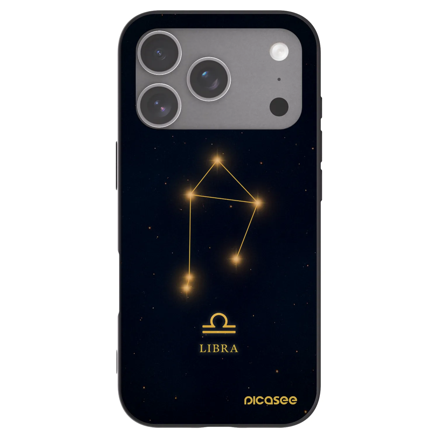 Picasee silikonowe czarne etui na Apple iPhone 18 Pro - LIBRA