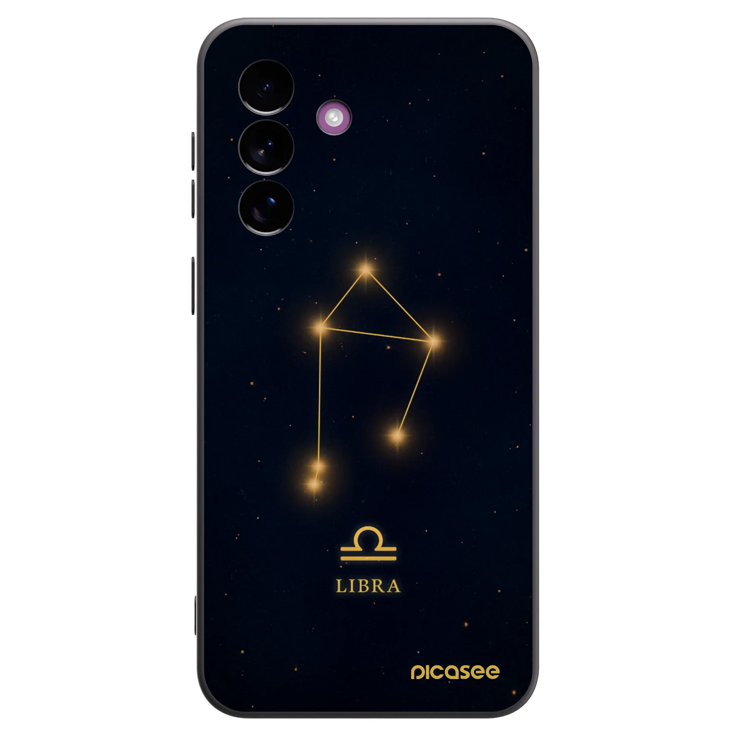 Picasee silikonowe czarne etui na Samsung Galaxy A37 - LIBRA