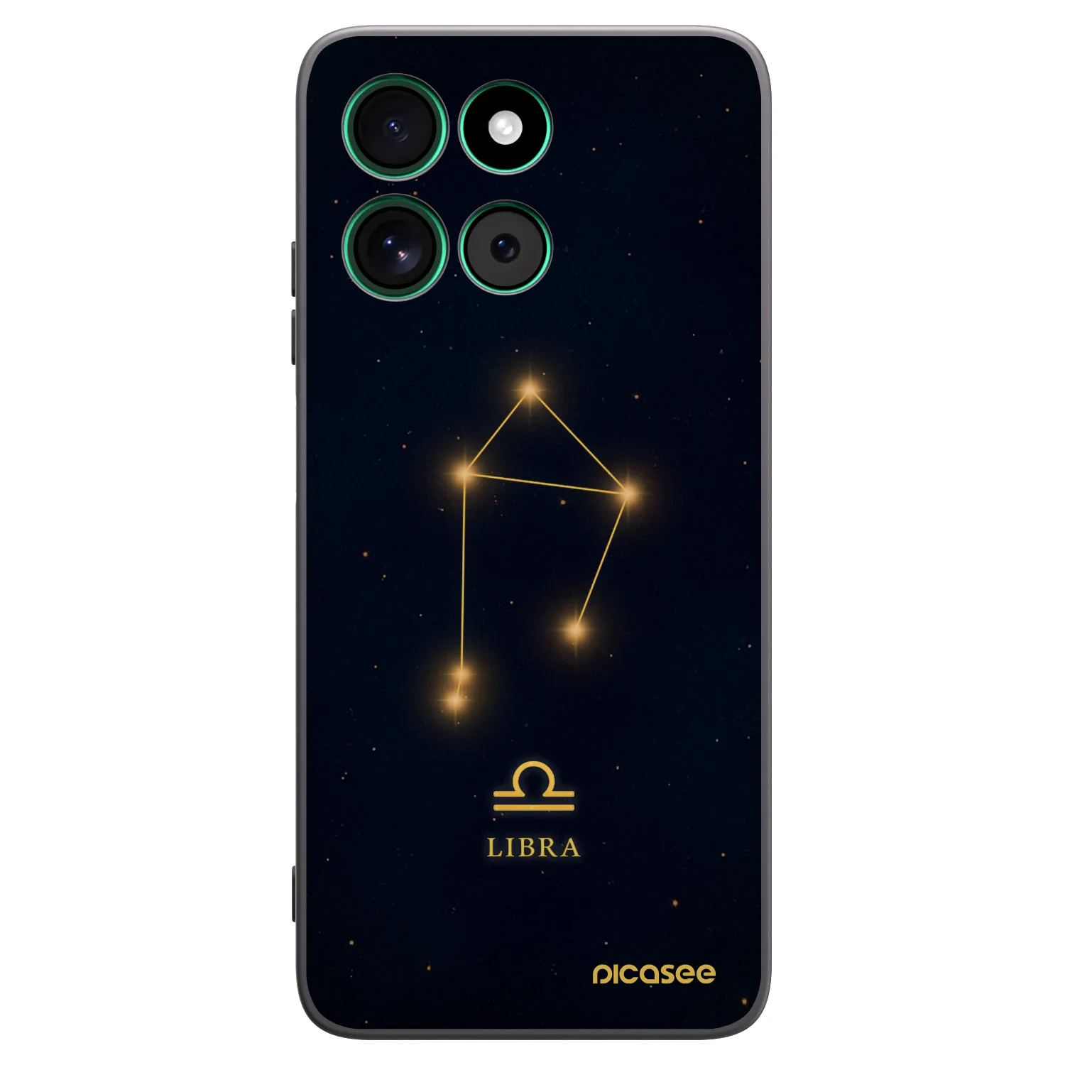 Picasee silikonowe czarne etui na Motorola Moto G57 Power - LIBRA