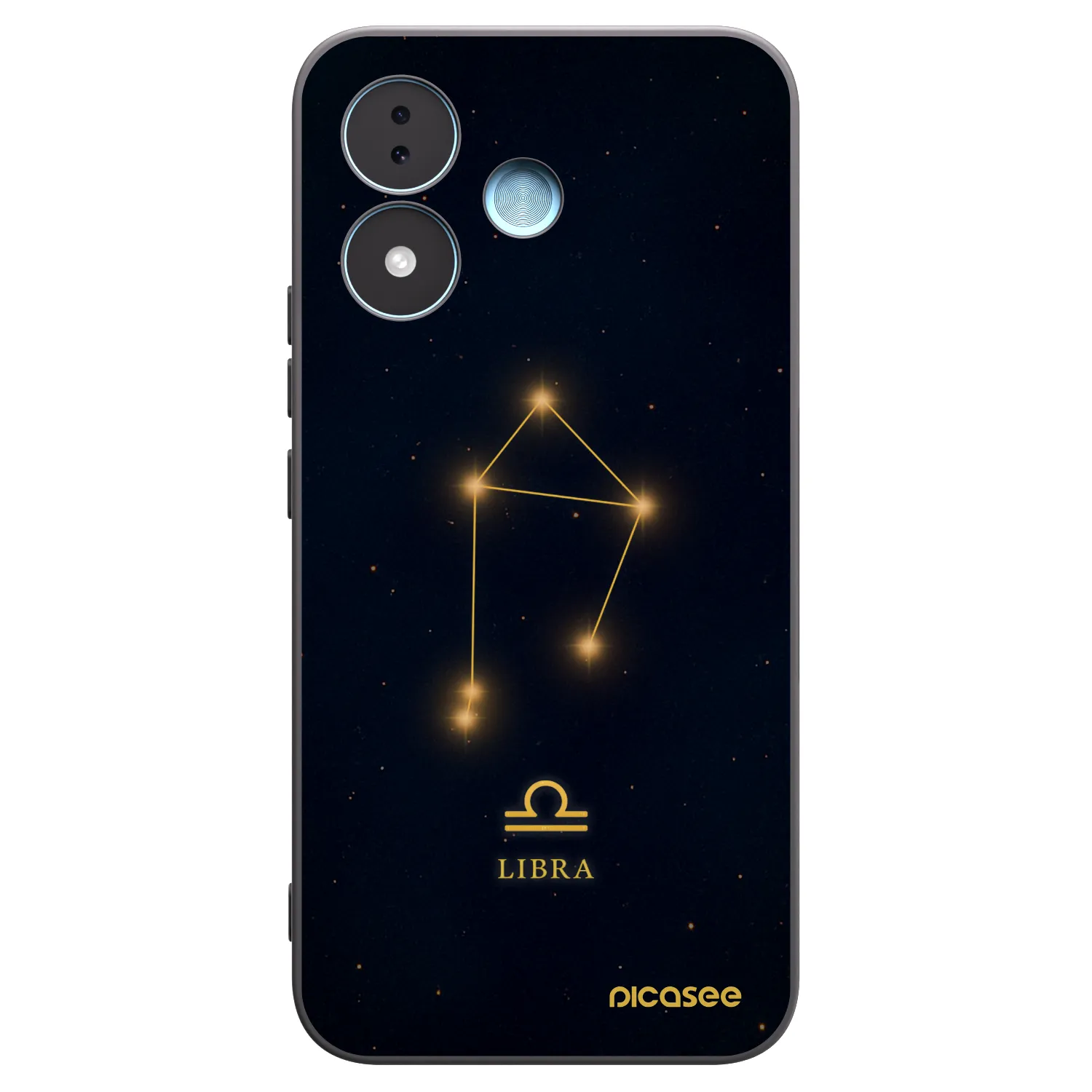 Picasee silikonowe czarne etui na Xiaomi Redmi Note 17 5G - LIBRA