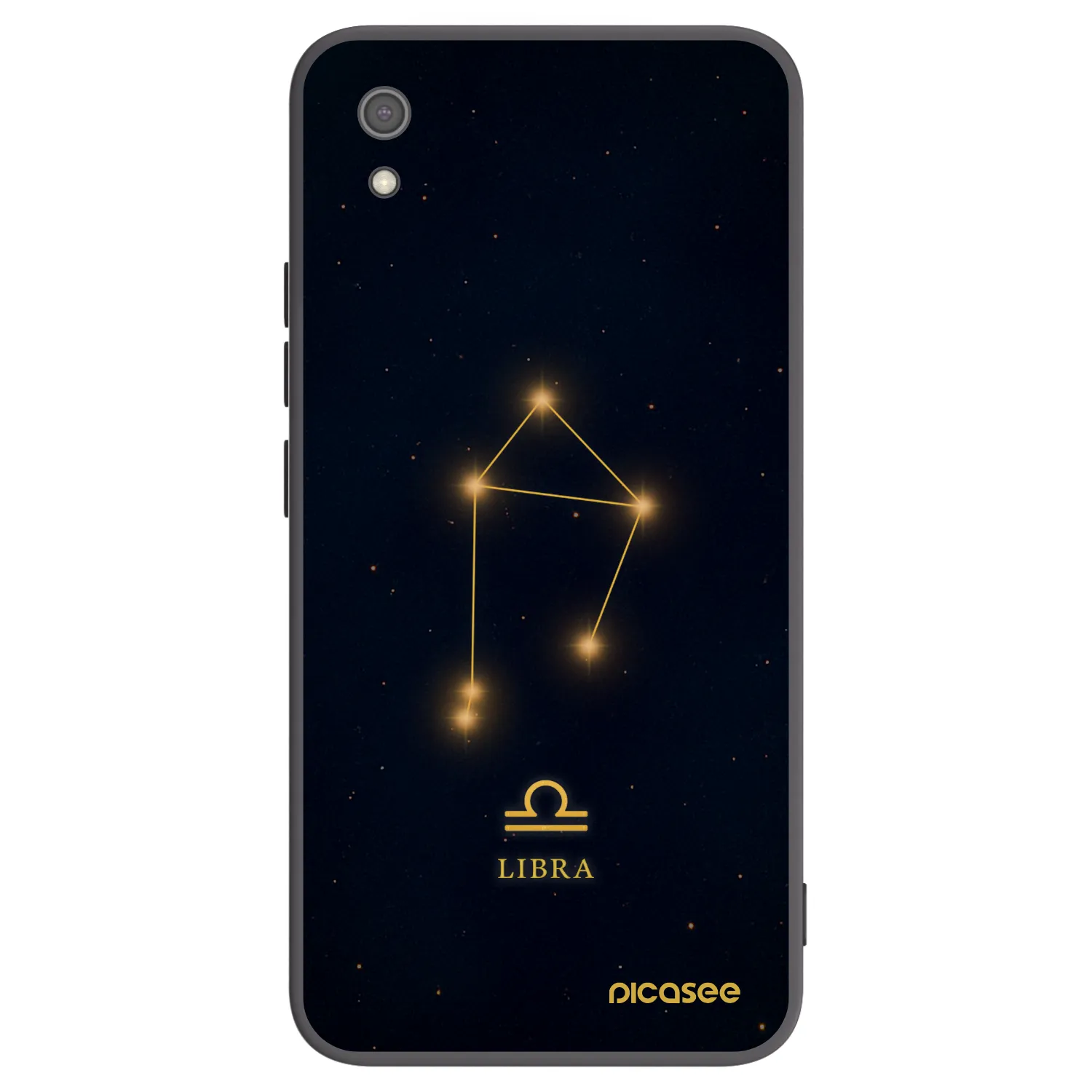 Picasee silikonowe czarne etui na Xiaomi Redmi 7A - LIBRA