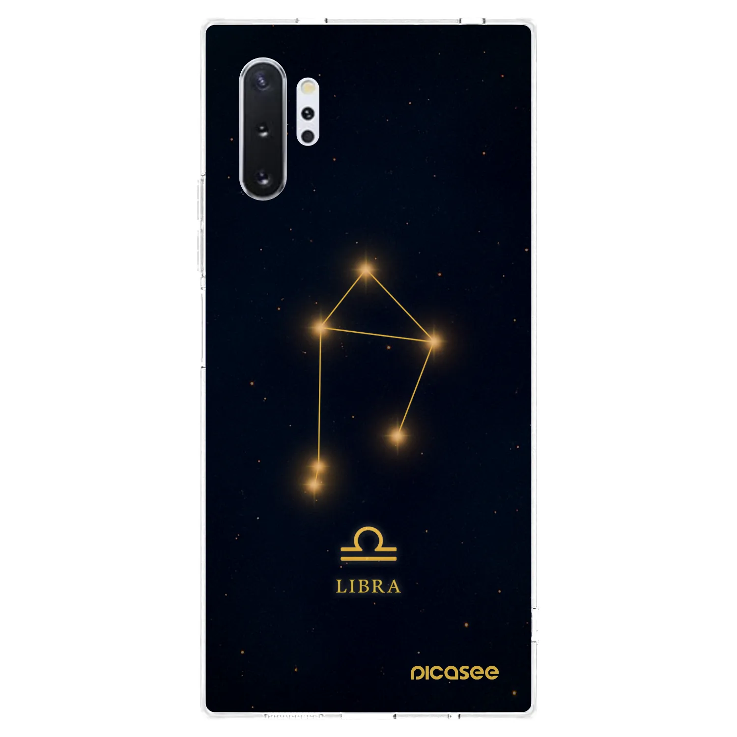 Picasee silikonowe przeźroczyste etui na Samsung Galaxy Note 10+ N975F - LIBRA