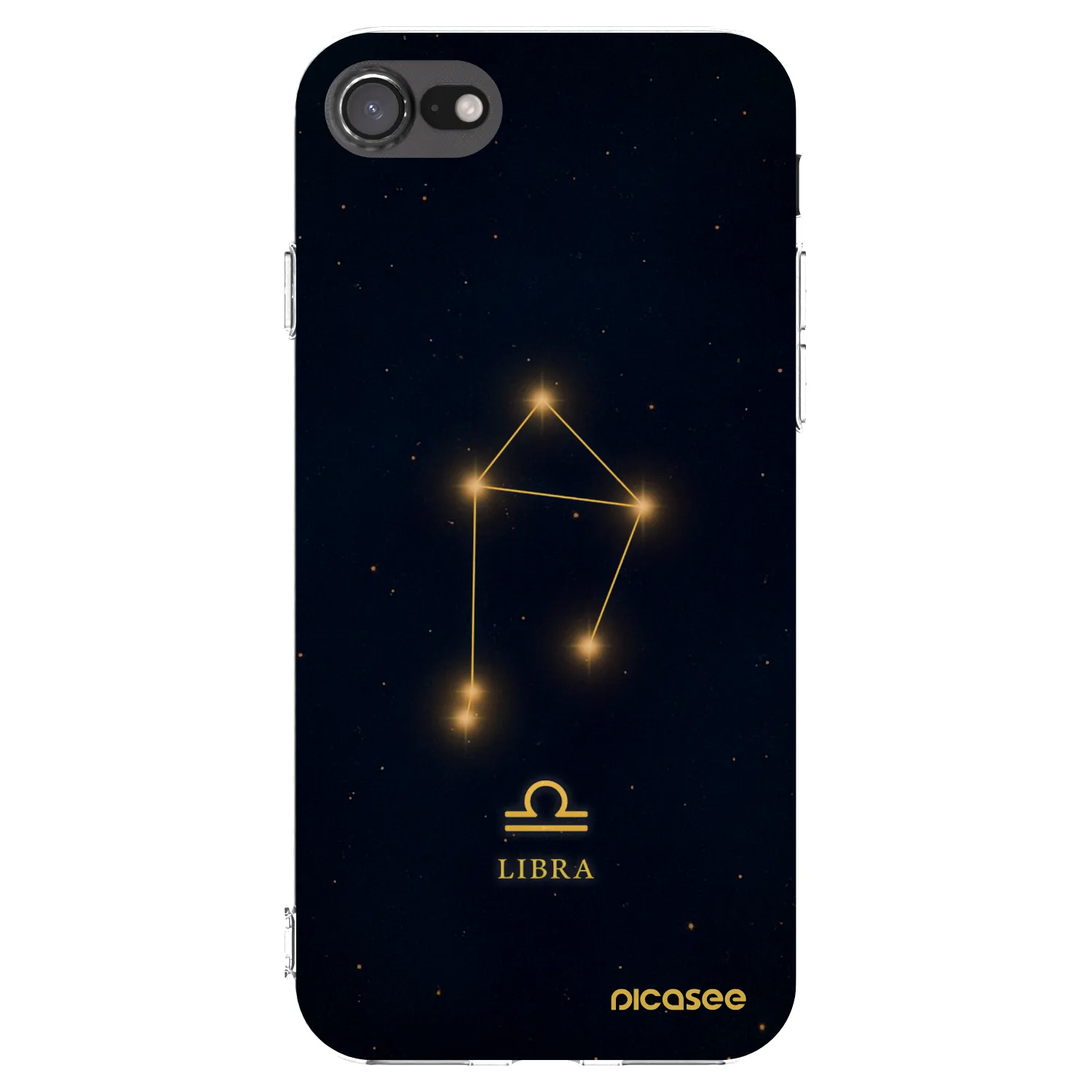 Picasee silikonowe przeźroczyste etui na Apple iPhone 8 - LIBRA