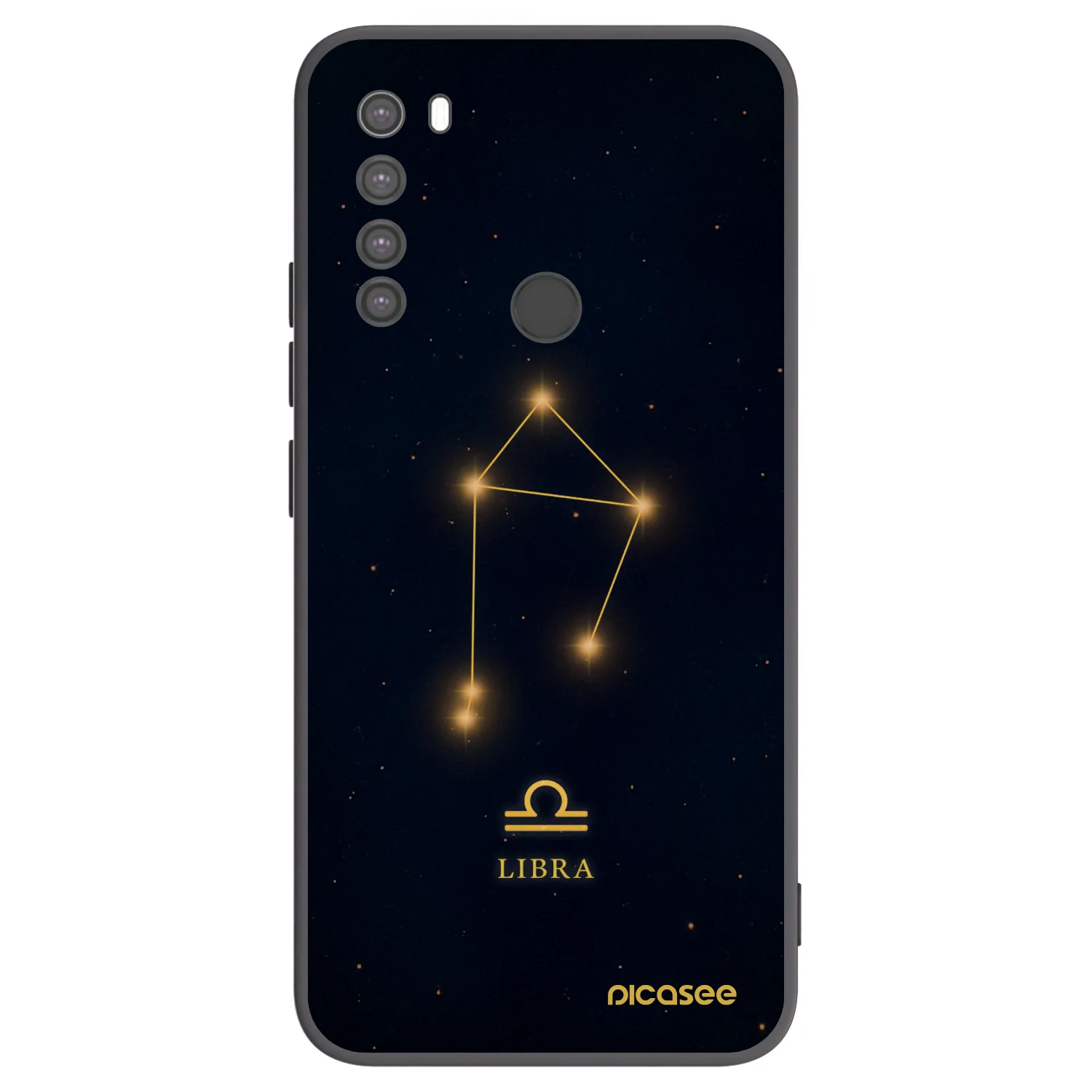 Picasee silikonowe czarne etui na Xiaomi Redmi Note 8 - LIBRA