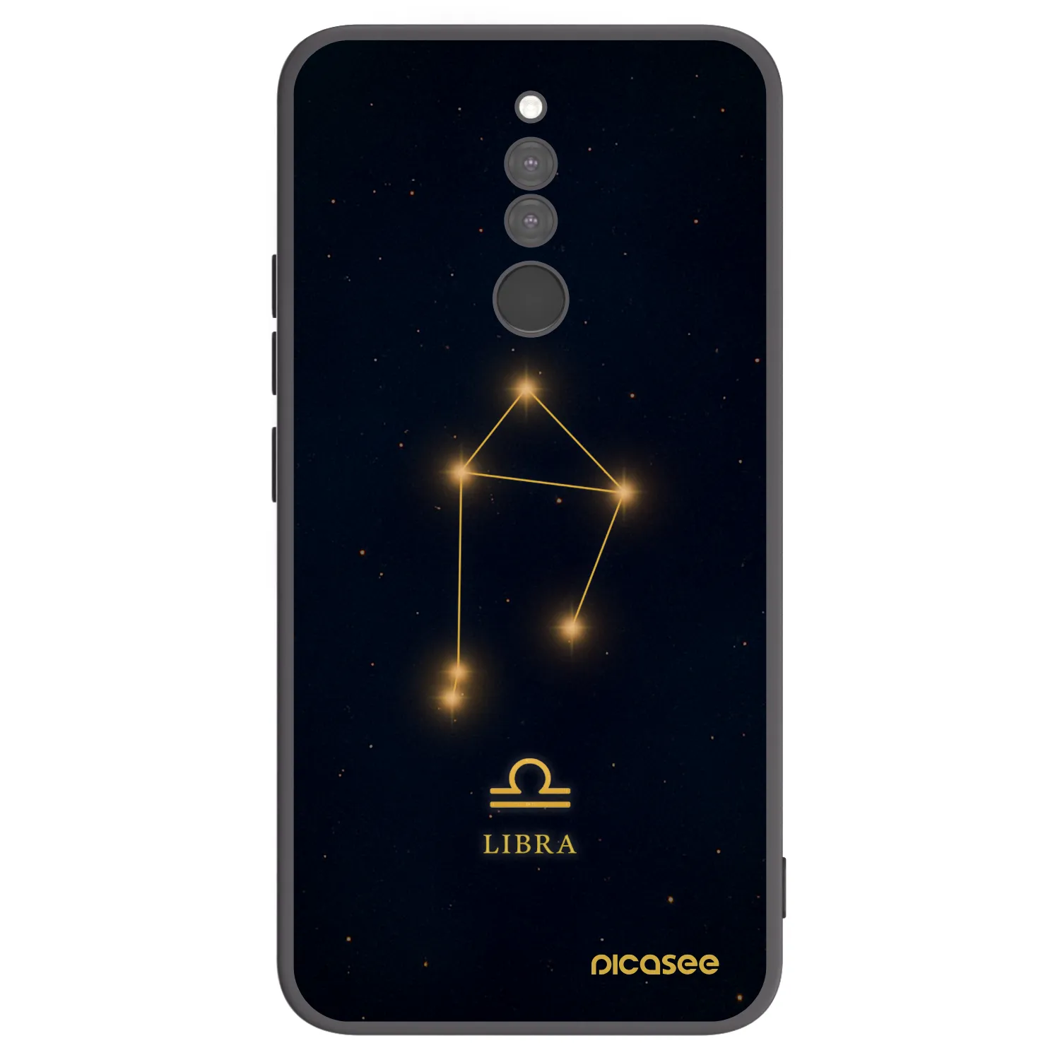 Picasee silikonowe czarne etui na Xiaomi Redmi 8 - LIBRA