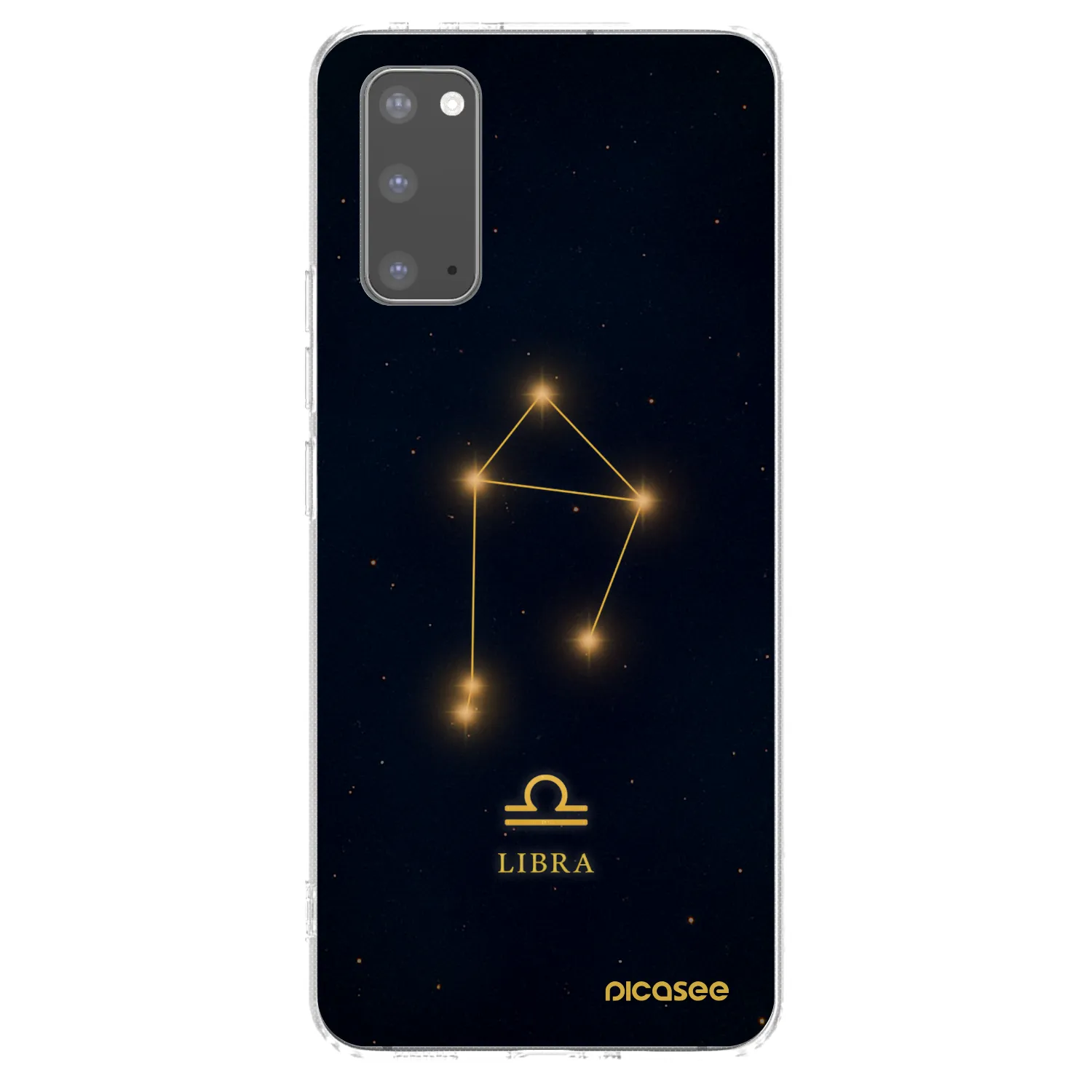 Picasee silikonowe przeźroczyste etui na Samsung Galaxy S20 G980F - LIBRA