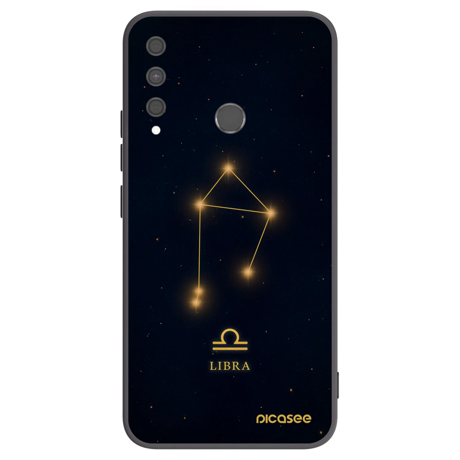 Picasee silikonowe czarne etui na Huawei P40 Lite E - LIBRA