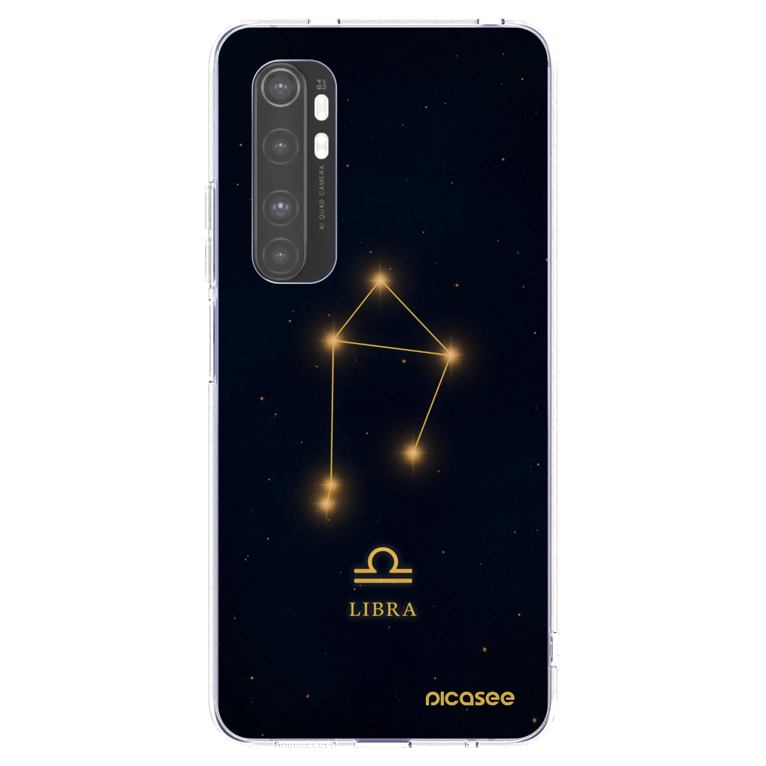 Picasee silikonowe przeźroczyste etui na Xiaomi Mi Note 10 Lite - LIBRA