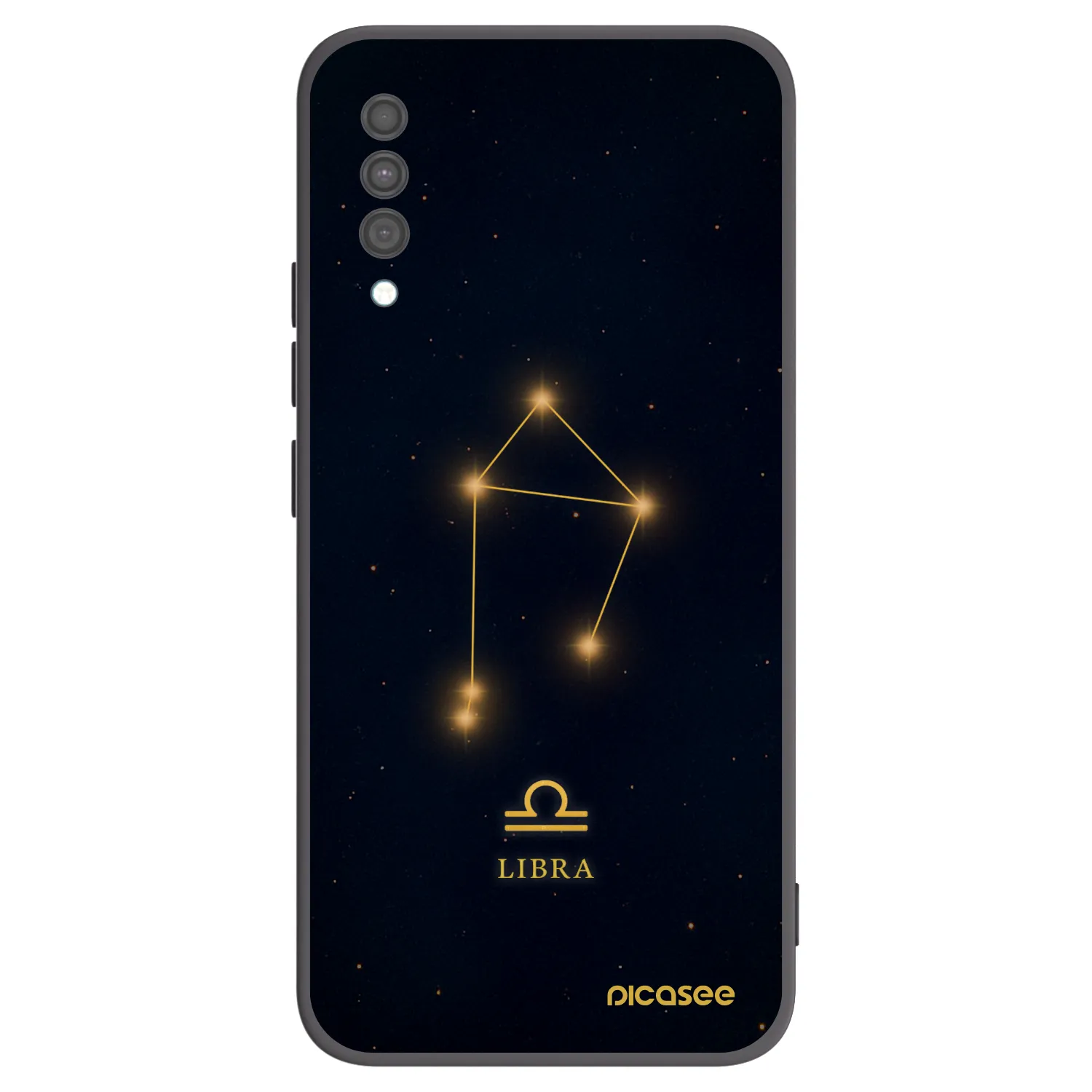Picasee silikonowe czarne etui na Samsung Galaxy A30s A307F - LIBRA