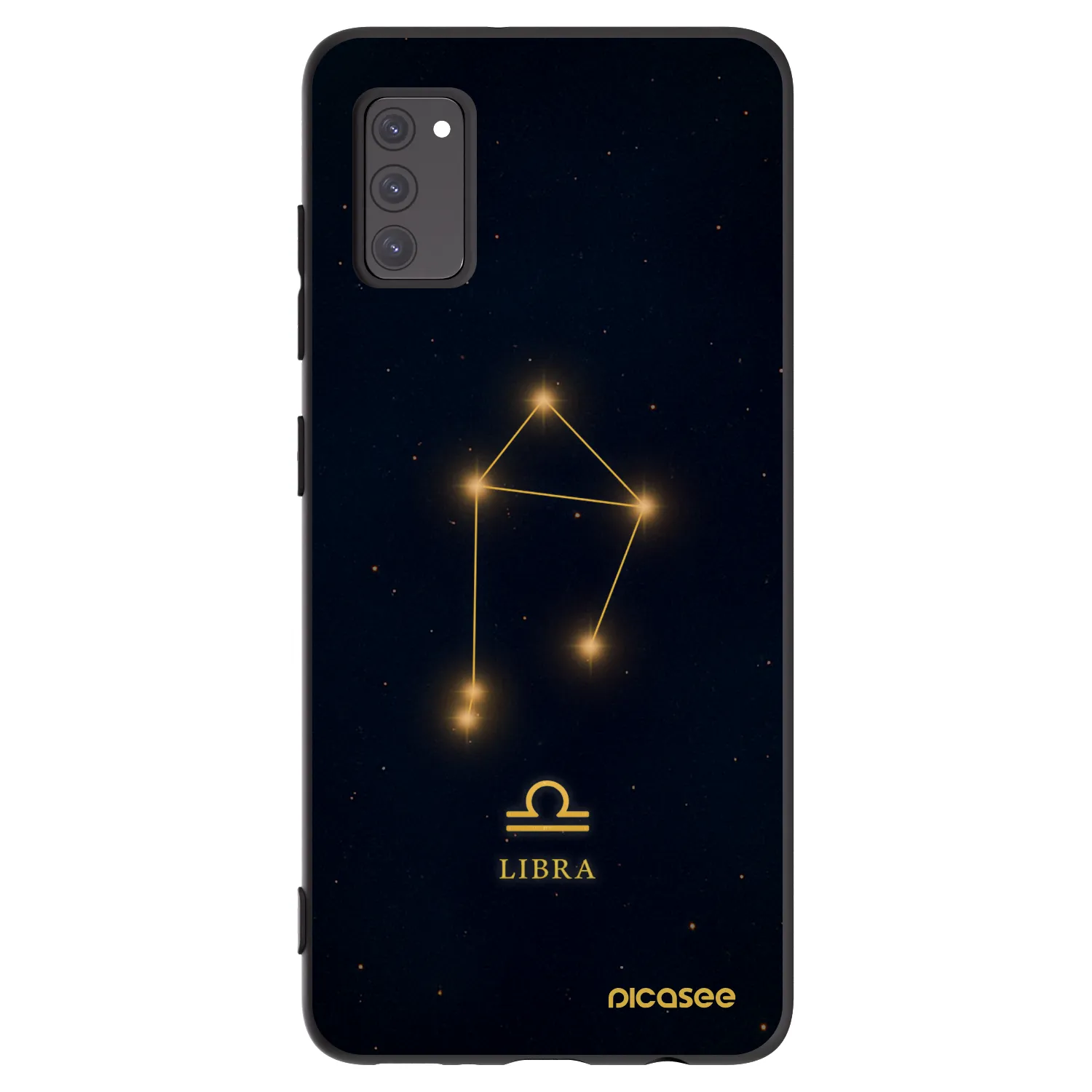 Picasee silikonowe czarne etui na Samsung Galaxy A41 A415F - LIBRA