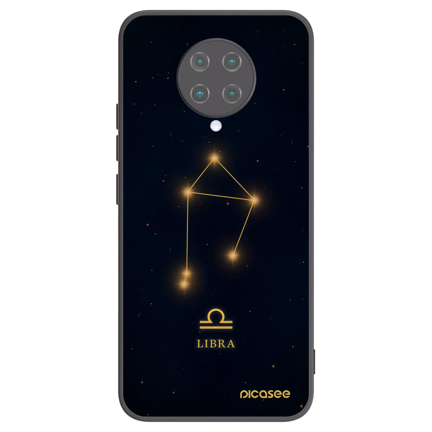 Picasee silikonowe czarne etui na Xiaomi Poco F2 Pro - LIBRA