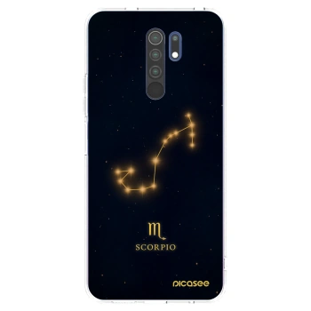 Picasee silikonowe przeźroczyste etui na Xiaomi Redmi 9 - SCORPIO