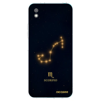 Picasee silikonowe czarne etui na Xiaomi Redmi 9A - SCORPIO
