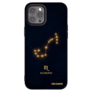 Picasee silikonowe czarne etui na Apple iPhone 12 Pro Max - SCORPIO