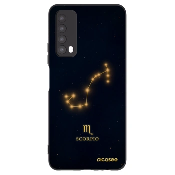 Picasee silikonowe czarne etui na Huawei P Smart 2021 - SCORPIO