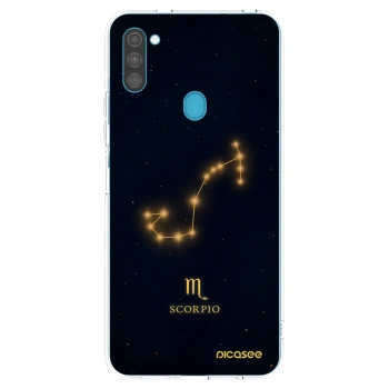 Picasee silikonowe przeźroczyste etui na Samsung Galaxy M11 - SCORPIO