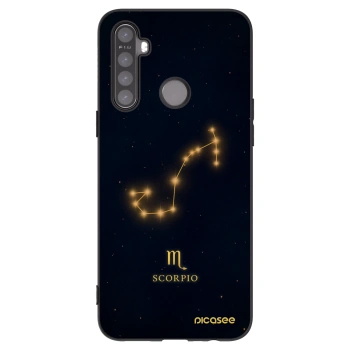 Picasee silikonowe czarne etui na Realme 5 - SCORPIO
