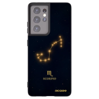 Picasee silikonowe czarne etui na Samsung Galaxy S21 Ultra 5G G998B - SCORPIO