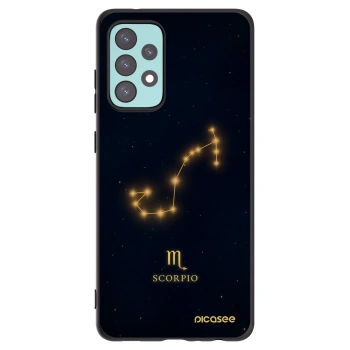 Picasee silikonowe czarne etui na Samsung Galaxy A72 A725F - SCORPIO