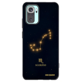 Picasee silikonowe czarne etui na Xiaomi Redmi Note 10 Pro - SCORPIO