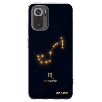Picasee silikonowe przeźroczyste etui na Xiaomi Redmi Note 10S - SCORPIO