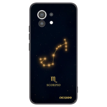 Picasee silikonowe czarne etui na Xiaomi Mi 11 - SCORPIO