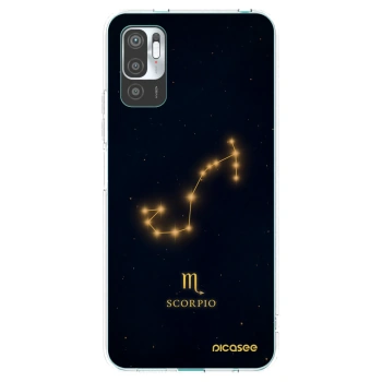Picasee silikonowe przeźroczyste etui na Xiaomi Redmi Note 10 5G - SCORPIO