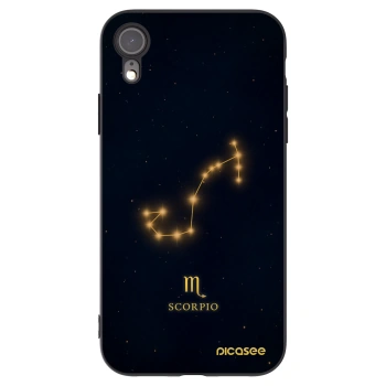 Picasee silikonowe czarne etui na Apple iPhone XR - SCORPIO
