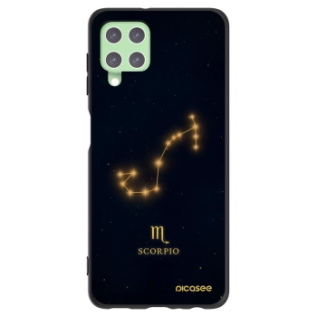 Picasee silikonowe czarne etui na Samsung Galaxy A22 A225F 4G - SCORPIO