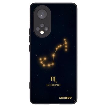 Picasee silikonowe czarne etui na Honor 50 5G - SCORPIO