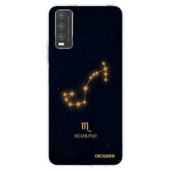 Picasee silikonowe przeźroczyste etui na Vivo Y20s - SCORPIO