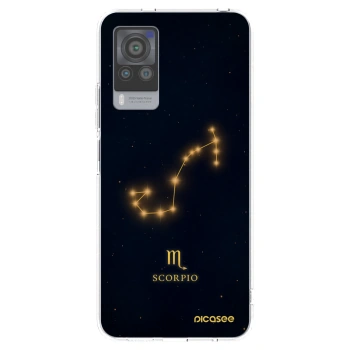 Picasee silikonowe przeźroczyste etui na Vivo X60 Pro 5G - SCORPIO