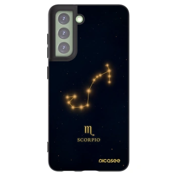 Picasee silikonowe czarne etui na Samsung Galaxy S21 FE 5G - SCORPIO