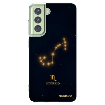 Picasee silikonowe przeźroczyste etui na Samsung Galaxy S21 FE 5G - SCORPIO