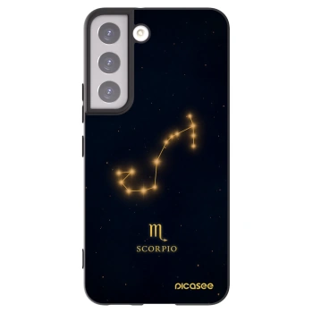 Picasee silikonowe czarne etui na Samsung Galaxy S22 5G - SCORPIO