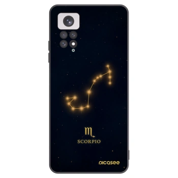 Picasee silikonowe czarne etui na Xiaomi Redmi Note 11 - SCORPIO