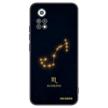 Picasee silikonowe czarne etui na Xiaomi Poco X4 Pro 5G - SCORPIO
