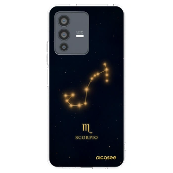 Picasee silikonowe przeźroczyste etui na Vivo V23 5G - SCORPIO